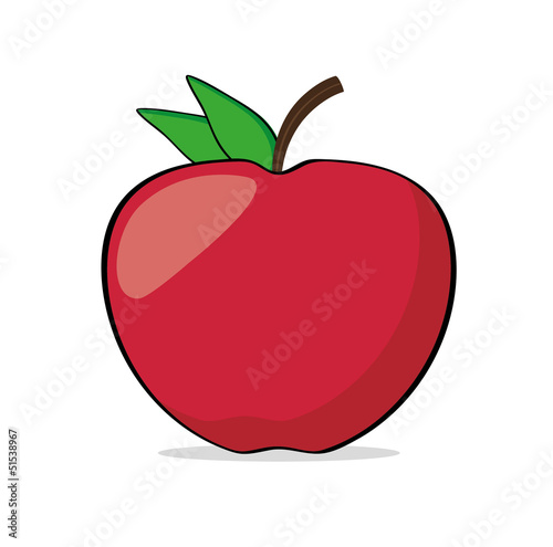 Apfel rot vektor