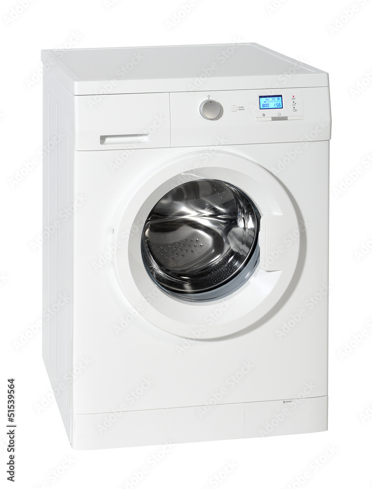 Washing machine isolated on the white background Washing machine isolated on the white background