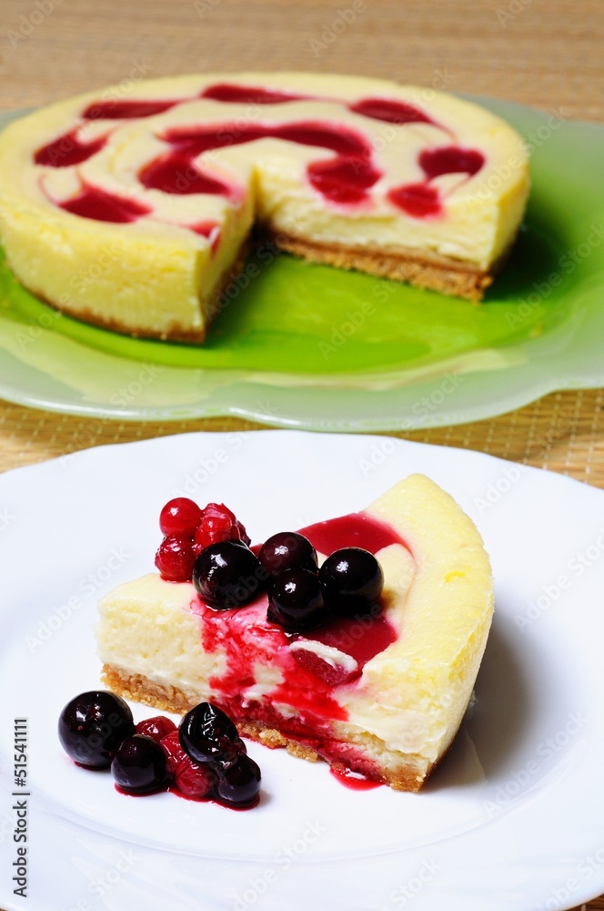 Cheesecake with red fruits © Arena Photo UK Cheesecake with red fruits © Arena Photo UK
