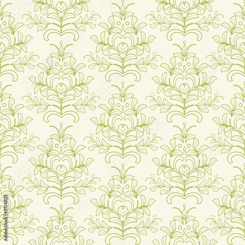 Seamless Damask wallpaper