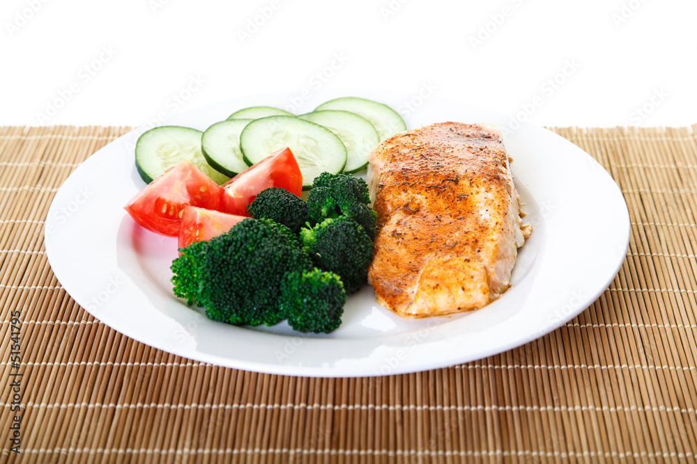 Baked Salmon with Vegetables Baked Salmon with Vegetables