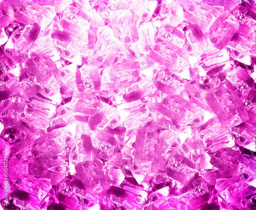 background with pink ice cubes