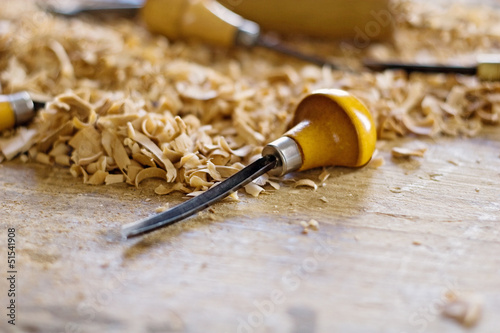 Bild auf Leinwand wood working tool