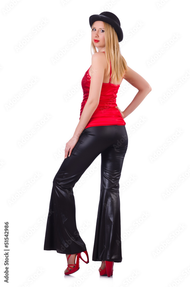 Woman isolated on the white background Woman isolated on the white background