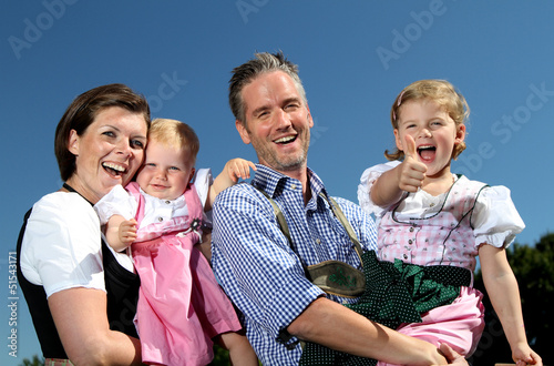 Familie in Tracht