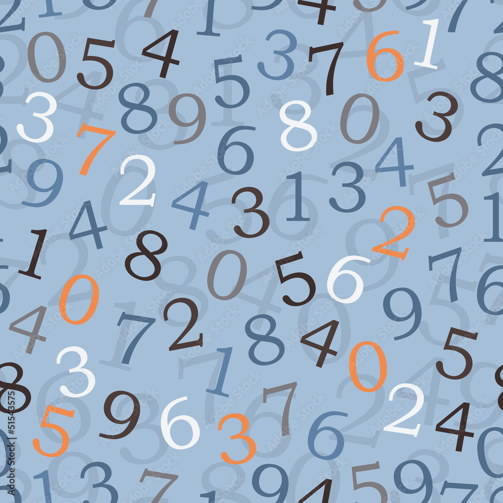 numbers - seamless vector wallpaper