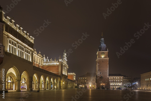 Cloth Hall and Town Hall Tower, Cracow, Poland