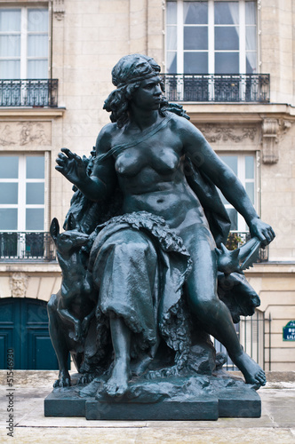 Paris statue in front of Orsay Museum