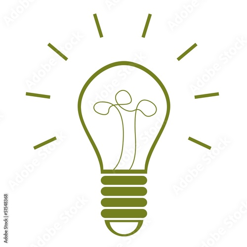 energie grün glühbirne