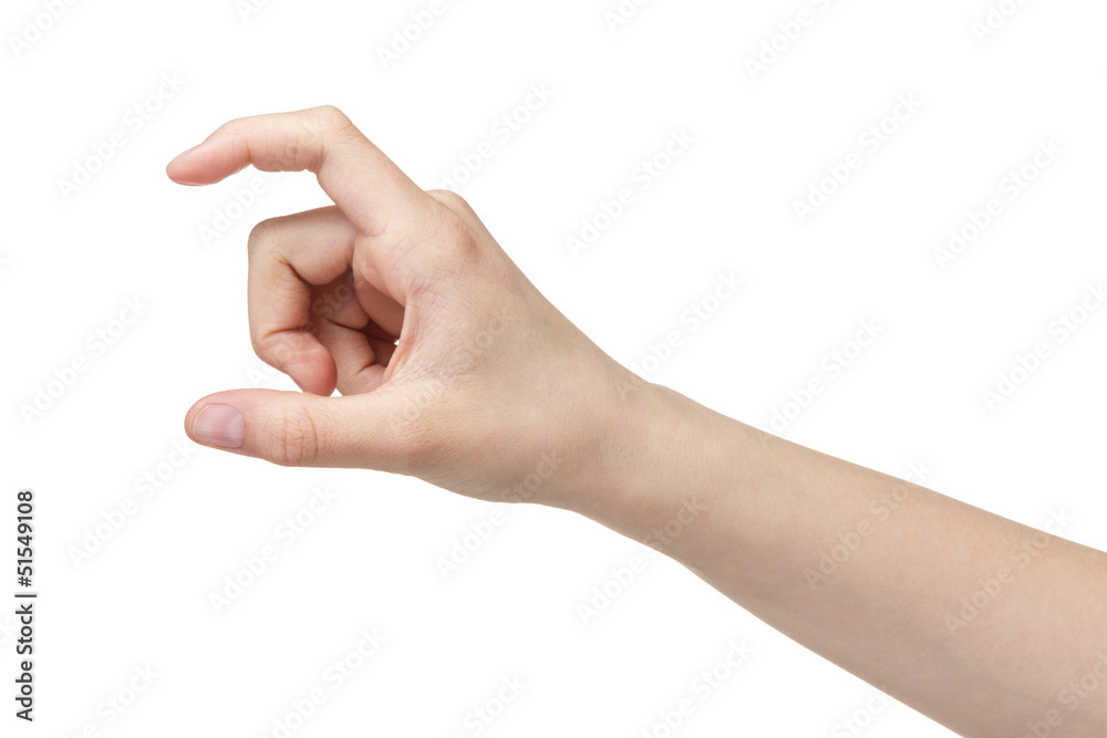 female teen hand to hold paper card female teen hand to hold paper card