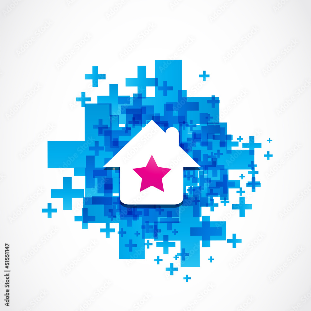 Fototapeta premium beautiful house icon