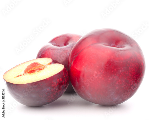 Ripe plum fruit