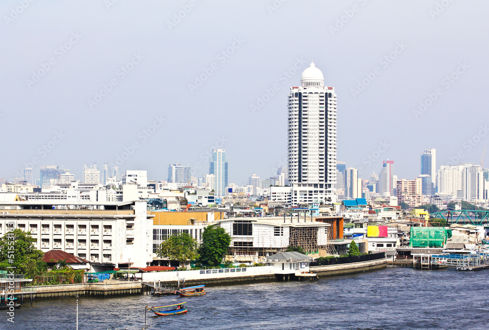 Bangkok city and river