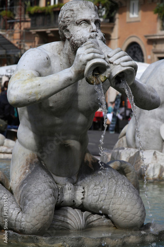 Une sculpture de la Fontana del Moro