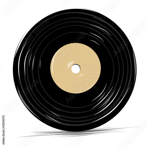 Vinyl vector icon cartoon sketch illustration