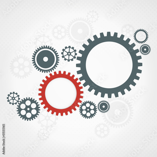 Background with gear wheels. Teamwork concept.