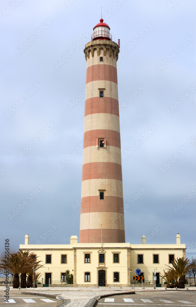 Lighthouse of Aveiro in Praia da Barra