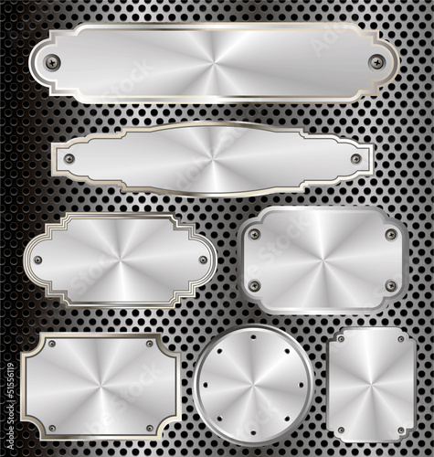 Metal plates set