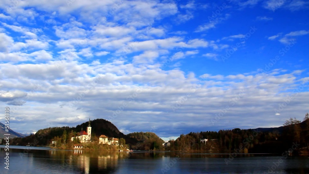 Lake Bled with island and church, Slovenia, Europe. Lake Bled with island and church, Slovenia, Europe.