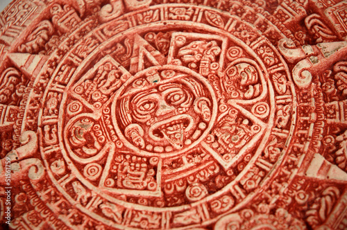 Calendrier maya en terre cuite