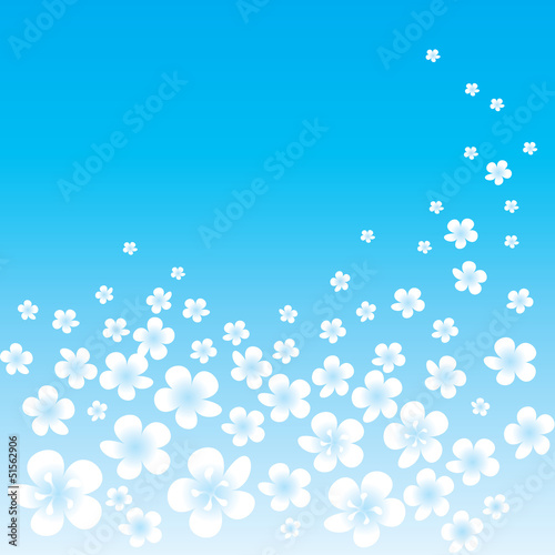 spring flowers abstract background