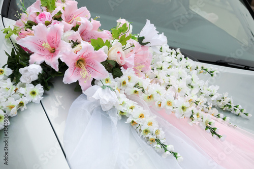 Wedding car decoration