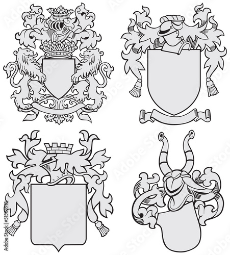 set of aristocratic emblems No7