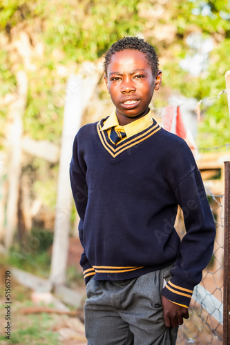 Young african ready for school