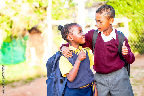 African school  children very positive