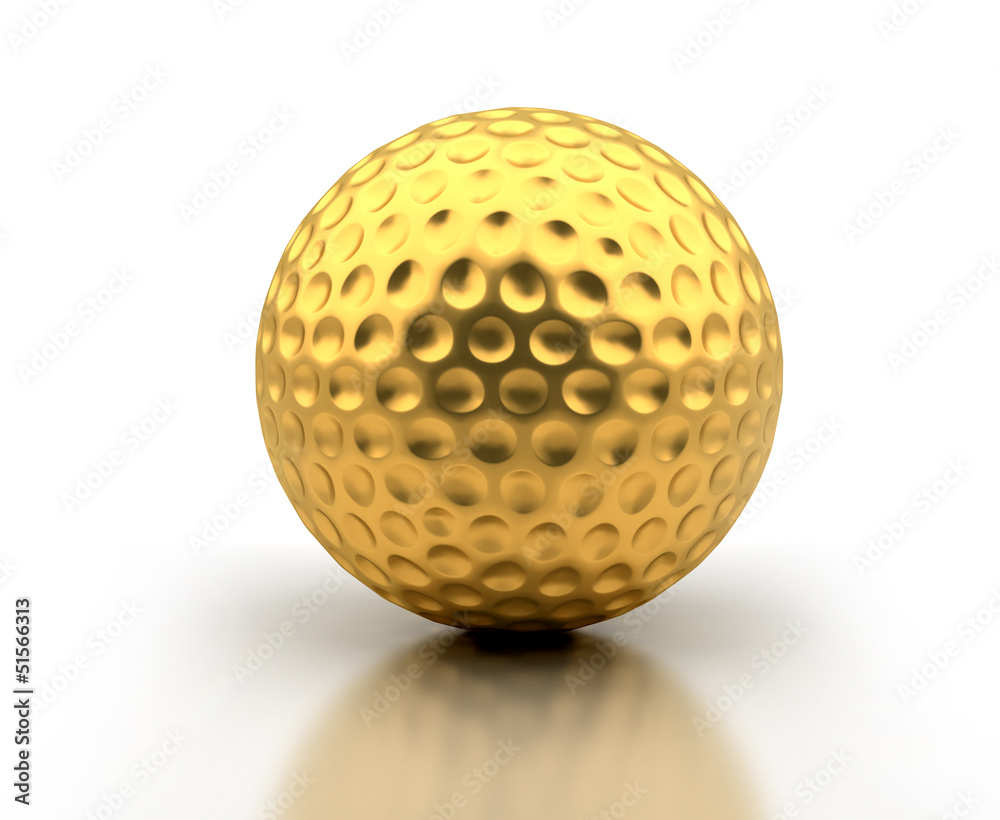 Golden Golf Ball Golden Golf Ball