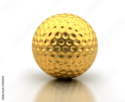 Golden Golf Ball