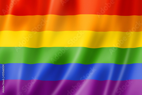 Fotomural Rainbow gay pride flag