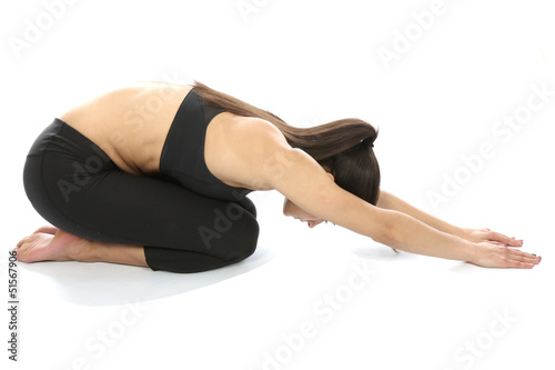 Model Released. Woman Exercising