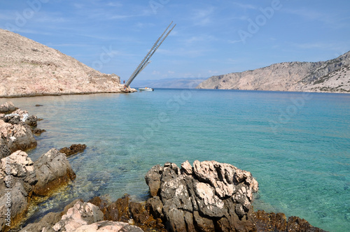 Tunera Fishing platforms, for tuna fish in Lukovo, Croatia