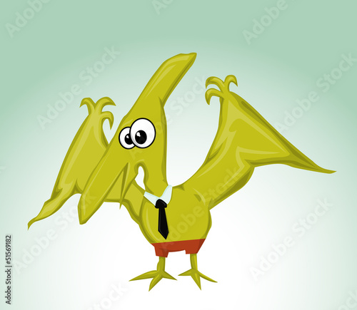 Принти на полотні Cartoon Pterodactylus