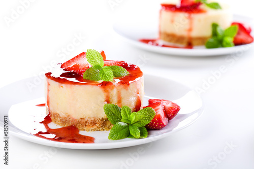Fototapeta Naklejka Na Ścianę i Meble -  Strawberry Cheesecake