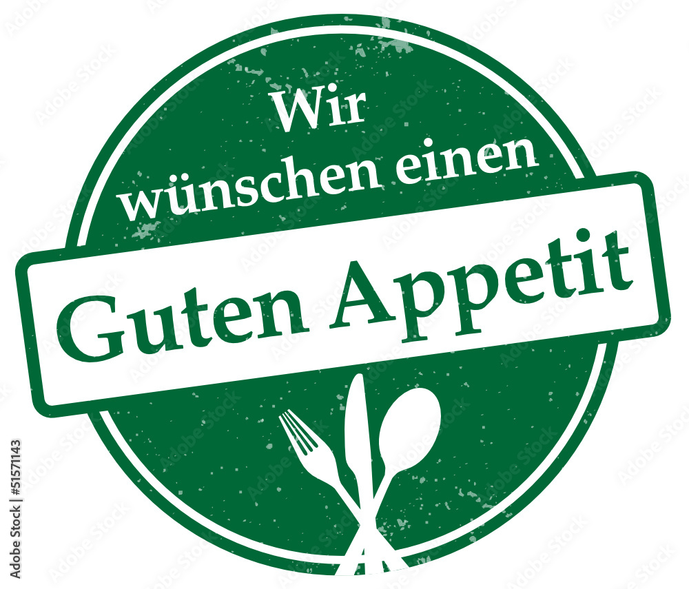 Wir wünschen eine Guten Appetit! Векторный объект Stock | Adobe Stock