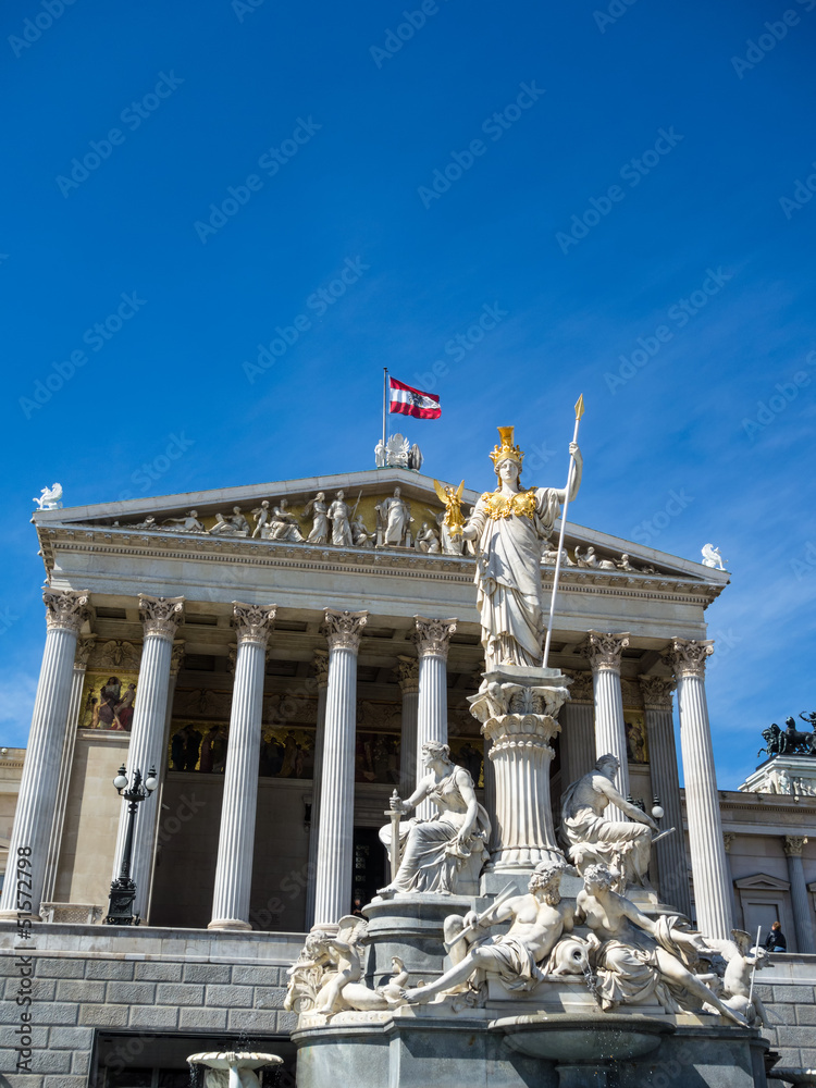 Obraz premium Österreich, Wien, Parlament