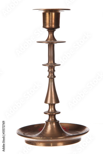 Plakat w ramie candlestick isolated on white