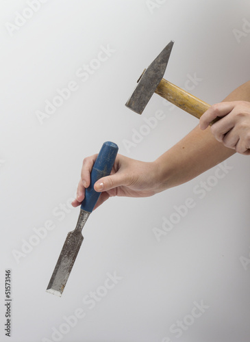 Tool on the white background