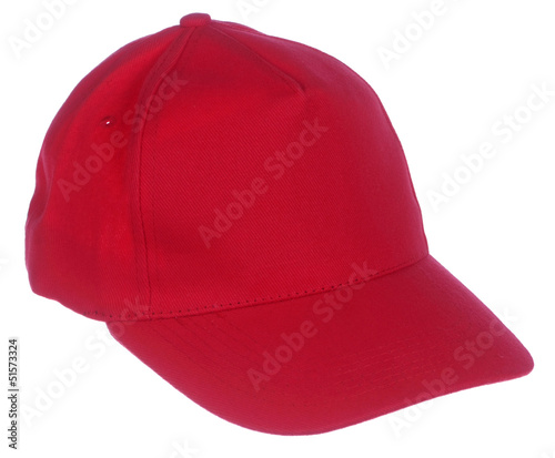 red cap isolated on white background