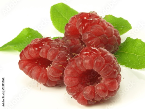 Fresh raspberries