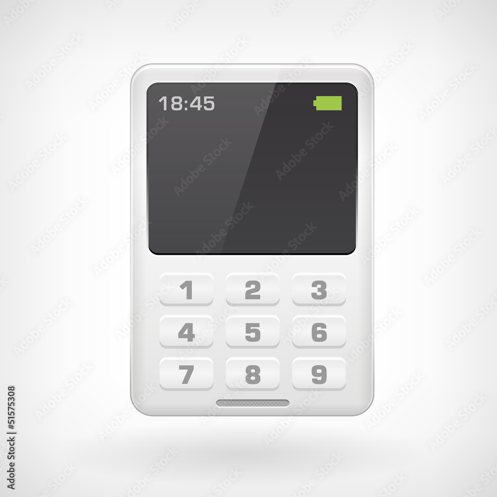 Mobile phone isollated icon on white background Mobile phone isollated icon on white background