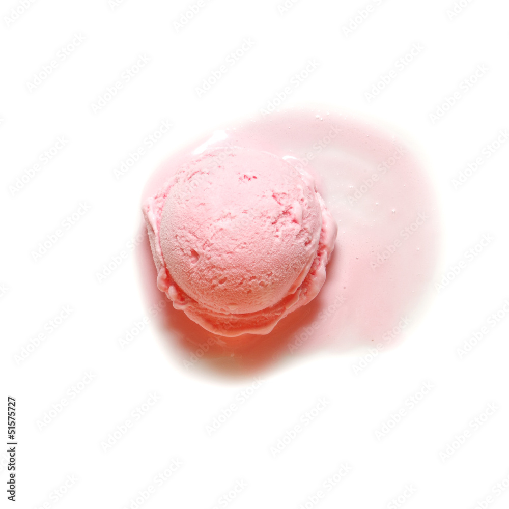 ice cream scoop close-up isolated on white background ice cream scoop close-up isolated on white background