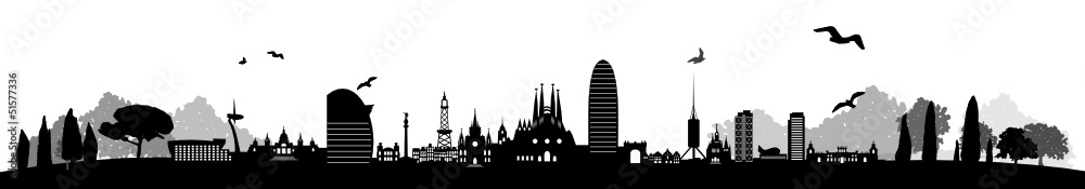 Urban Skyline of Barcelona