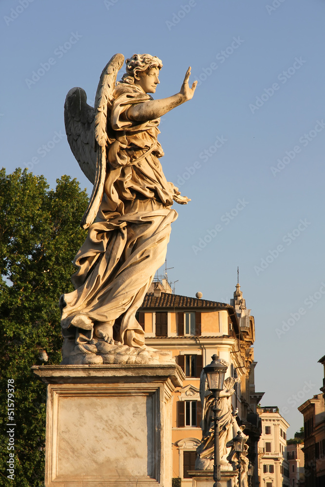 Fototapeta premium Statue auf der Ponte Sant Angelo in Rom