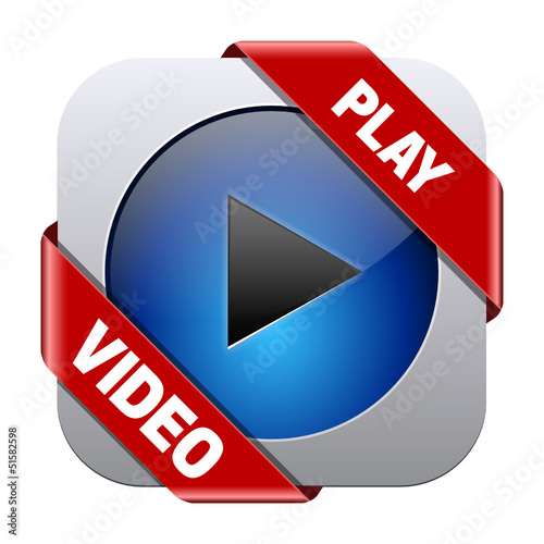 play video button