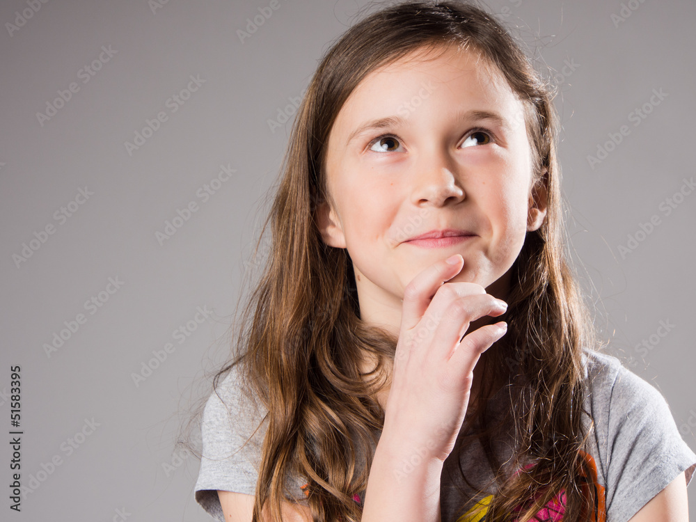 Mischievous little girl Mischievous little girl