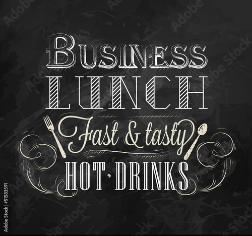 Business lunch Сhalk