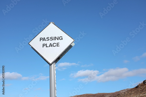 Passing place.